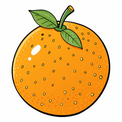 vector illustration of a satsuma