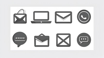 masseg icon monochrom vector