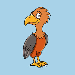 illustration of a cartoon vulture