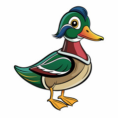 illustration of a wood duck