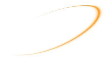 Glowing Golden Light Trail with Sparkles no Background






