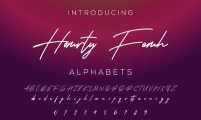 Classic typography serif font. Uppercase, lowercase, ligatures, ampersand, alternate, and number. Vector illustration word. Lettering Minimal Fashion Designs Romance Elegant Vector illustration.