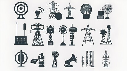 masseg icon monochrom vector