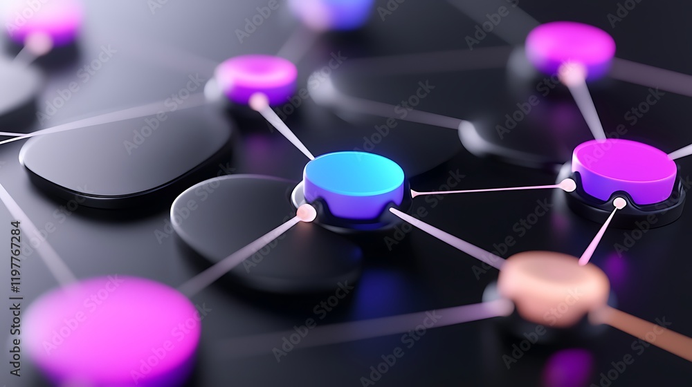 Poster abstract network connection
