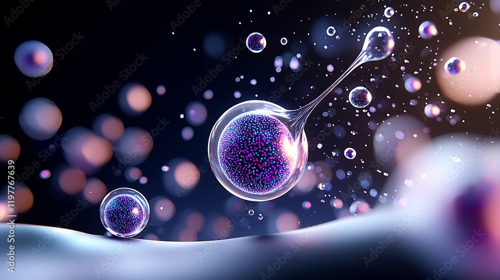 Poster abstract particle flow in dark space