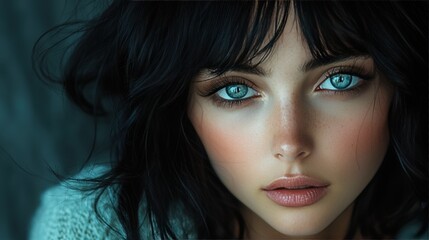Fototapeta premium Portrait of a beautiful woman.
