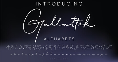 Classic typography serif font. Uppercase, lowercase, ligatures, ampersand, alternate, and number. Vector illustration word. Lettering Minimal Fashion Designs Romance Elegant Vector illustration.