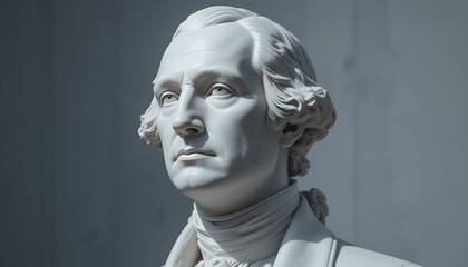 Stunning Marble Bust of Alexander Hamilton