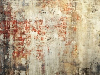 Obraz premium Rustic textured wall subtly glows with warm earthy tones. AI Generated