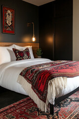 bed in bedroom