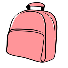 School backpack illustration 
