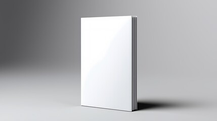 Blank White Book Cover Mockup