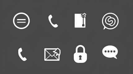 masseg icon monochrom vector