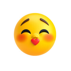 Fototapeta premium Heart Emoji - 3D Illustration