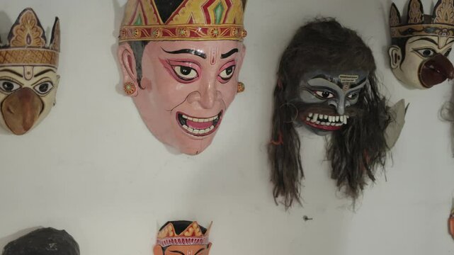Mask Making in Majuli Assam.
