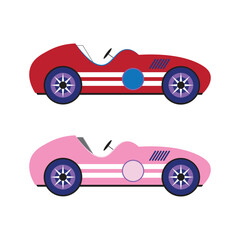 Need Four Speed Pink Race Car Cartoon Red Race Cartoon Kids Cars Racing Speed  Pink Race Car eps