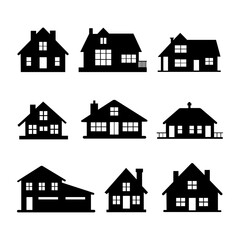 Collection of House Silhouettes.eps