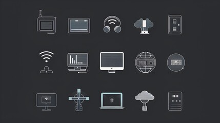 masseg icon monochrom vector