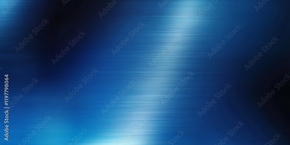 Poster this captivating image features a sleek blue abstract background resembling polished stainless steel
