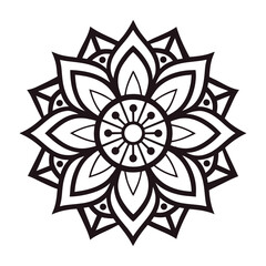 Professional Mandala Design with Symmetrical Layout and Intricate Details-105