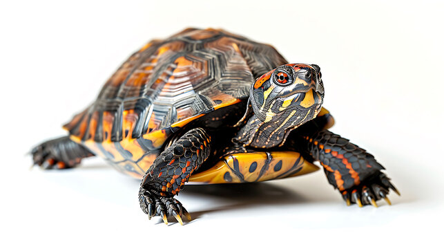 Close-up of a Colorful Turtle