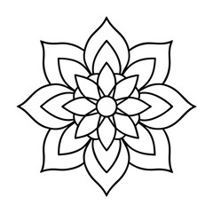 Professional Mandala Design with Symmetrical Layout and Intricate Details-110