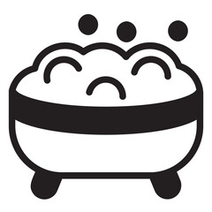 bathtub glyph icon