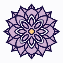 Professional Mandala Design with Symmetrical Layout and Intricate Details-130