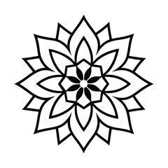 Professional Mandala Design with Symmetrical Layout and Intricate Details-143