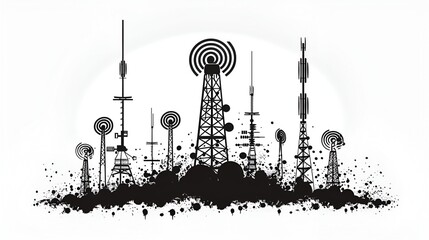 masseg icon monochrom vector