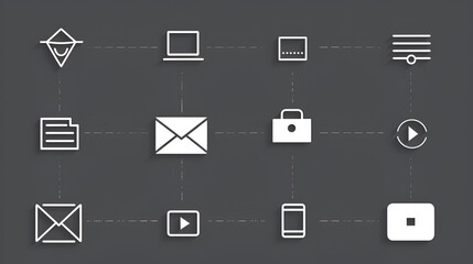 masseg icon monochrom vector