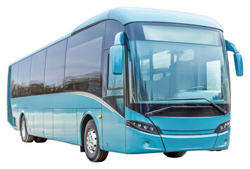 PNG Real short coach bus transportation vehicle modern.