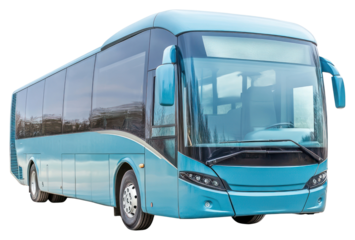 PNG Real short coach bus transportation vehicle modern.