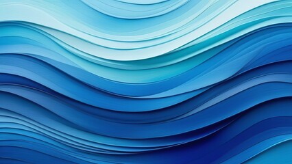 Fototapeta premium A blue ocean wave with white peaks