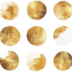 Elegant Gold Watercolor Patterns for Modern Designs