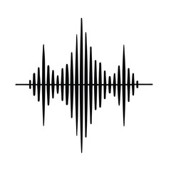 Audio waveform sound icon visualization.
