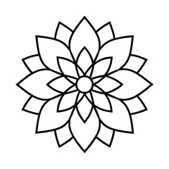 Professional Mandala Design with Symmetrical Layout and Intricate Details-128