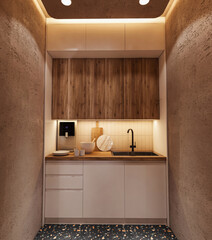 interior of a kitchen, modern kitchen interior, interior of a house