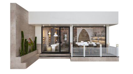 balcony with flowers and plants, balcony with flowers, manicure and pedicure salon, hairdressing salon design, separator design, interior design, modern hairdressing salon, beauty center design