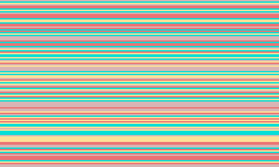 Geometric stripes seamless vector pattern with horizontal lines in varied colours, creating an abstract background. Ideal for textile design, wallpaper, or graphic prints.
