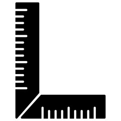 Ruler Icon. Stationery Vector 