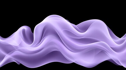 Fototapeta premium Abstract Lavender Fabric Waves Flowing Design