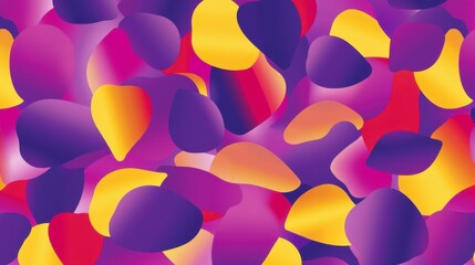 Vibrant Abstract Shapes: A Colorful Fluid Design