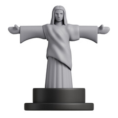 Christ Redeemer 3D Icon