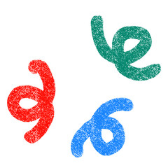 Winding line doodle crayon colorful arts kids hand drawn illustration