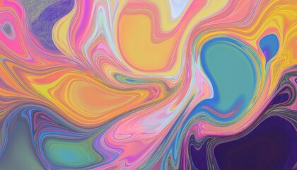 Vibrant Abstract Artwork Colorful Paint Background with Grunge Texture and Liquid Fluidity, Embracing a Kaleidoscope of Hues on at