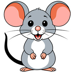 Cute mouse illustration