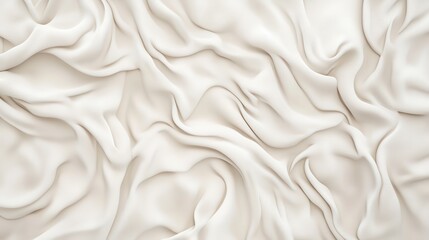 Obraz premium A Stunning Visual of a Smooth, Elegant, and Soft White Fabric Texture. Perfect for Textile Design Inspiration, Fabric Photography, and Backgrounds. High-Quality Fabric Image for Print and Website. 