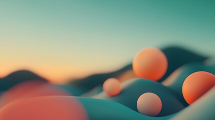 a group of orange balls