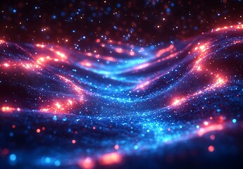 Fototapeta premium Glowing Lights Illuminating the Darkness